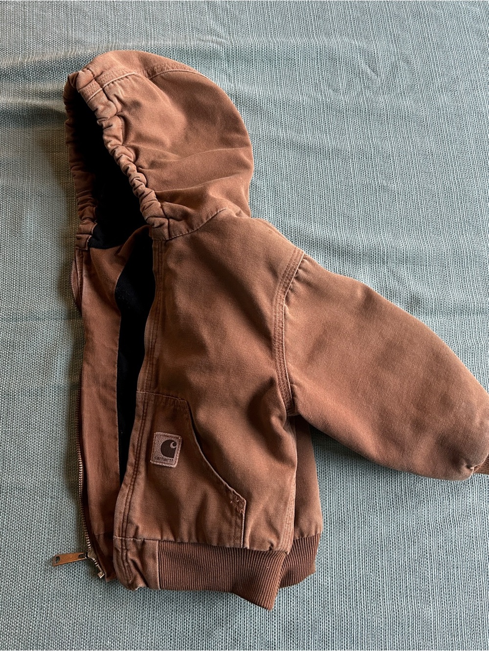 Carhartt Toddler Boys' Full-Zip Quilt-Lined Canvas Jacket, 4T - Picture 4 of 9